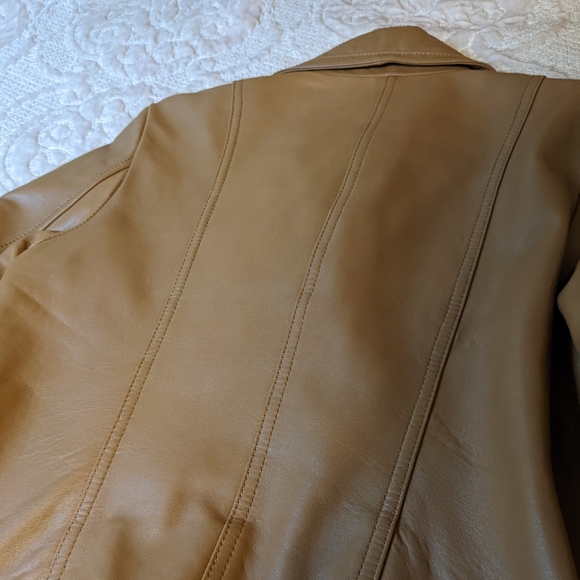 NWOT Karl Lagerfeld Genuine Leather Moto Jacket - Picture 12 of 14